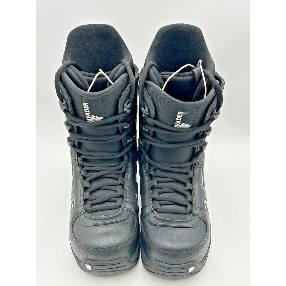 Burton Invader Imprint Snowboard Boots Mens Size 9M Linered Black White NEW
